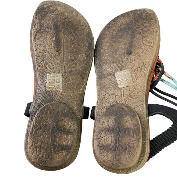 Patrizia Spring Step Gadelina Black Thong Slingback Sandals Flats Shoes 39 8.5 - Picture 15 of 16